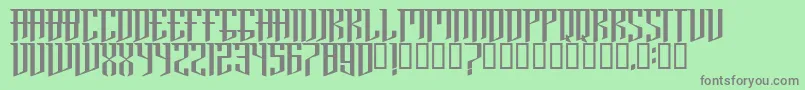 BrooklynRegular Font – Gray Fonts on Green Background