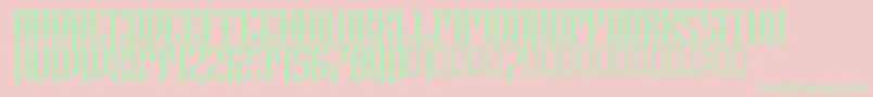 BrooklynRegular Font – Green Fonts on Pink Background