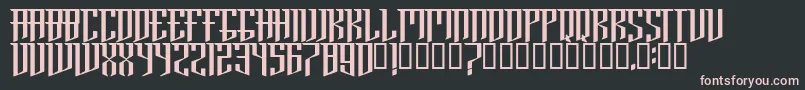 BrooklynRegular Font – Pink Fonts on Black Background