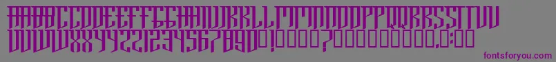 BrooklynRegular Font – Purple Fonts on Gray Background