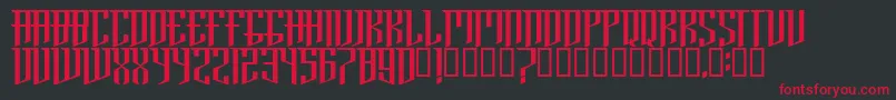 BrooklynRegular Font – Red Fonts on Black Background