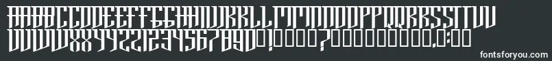 Шрифт BrooklynRegular – белые шрифты