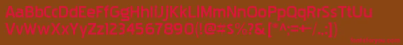 PakenhamxprgBold Font – Red Fonts on Brown Background