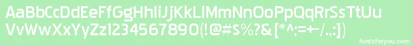 PakenhamxprgBold Font – White Fonts on Green Background