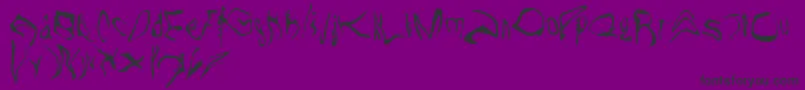 WilloTheWisp Font – Black Fonts on Purple Background