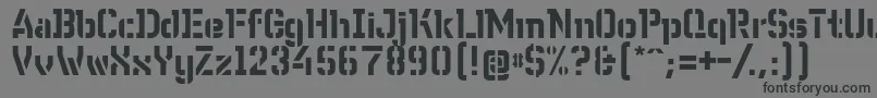 WcWunderbach Font – Black Fonts on Gray Background