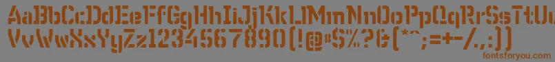 WcWunderbach Font – Brown Fonts on Gray Background