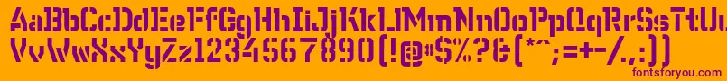 En savoir plus sur la police WcWunderbach Police WcWunderbach – polices violettes sur fond orange