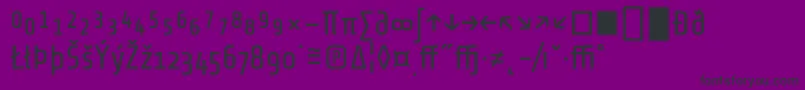 ShareTechexp Font – Black Fonts on Purple Background