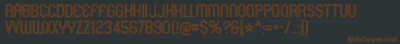 Шрифт MexcellentRg – коричневые шрифты на чёрном фоне