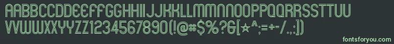 MexcellentRg Font – Green Fonts on Black Background