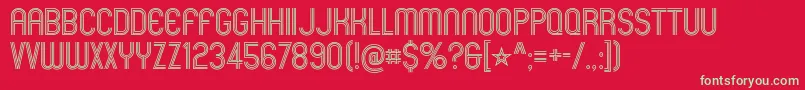 MexcellentRg Font – Green Fonts on Red Background