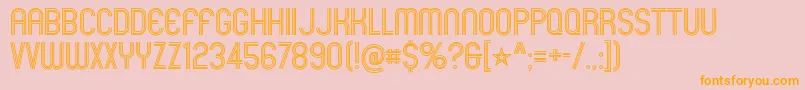 MexcellentRg Font – Orange Fonts on Pink Background