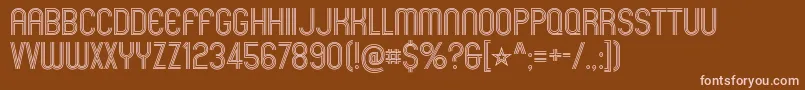 MexcellentRg Font – Pink Fonts on Brown Background