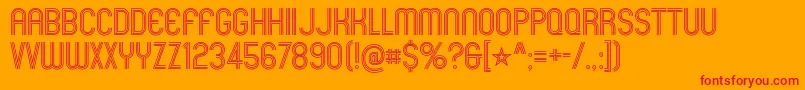 MexcellentRg Font – Red Fonts on Orange Background