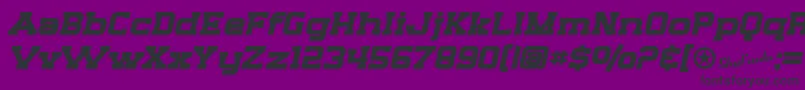 SfBigWhiskeyExtendedBold Font – Black Fonts on Purple Background