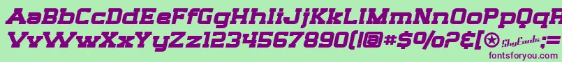 SfBigWhiskeyExtendedBold Font – Purple Fonts on Green Background