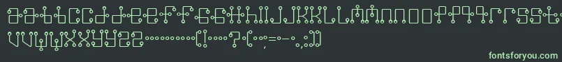 フォントGmt – 黒い背景に緑の文字