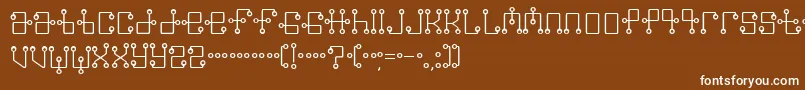 フォントGmt – 茶色の背景に白い文字