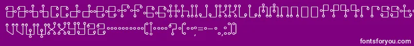 フォントGmt – 紫の背景に白い文字