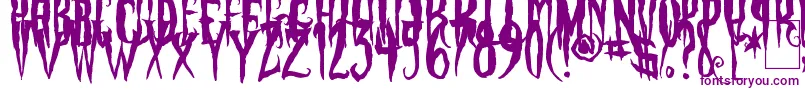 PhantomFingers Font – Purple Fonts on White Background