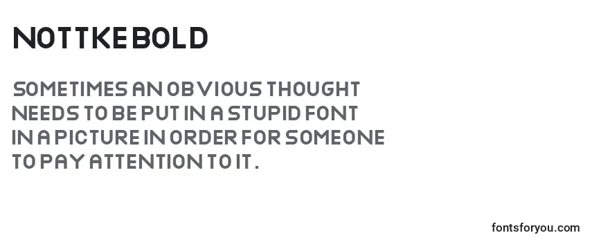 Review of the NottkeBold Font