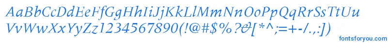 MeridienLtItalic Font – Blue Fonts