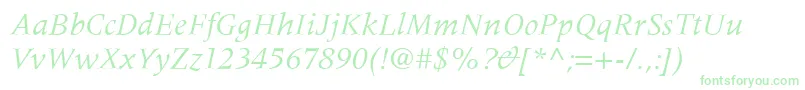 MeridienLtItalic Font – Green Fonts