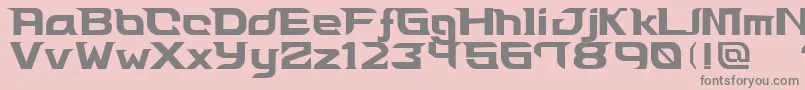 Leaf0 Font – Gray Fonts on Pink Background