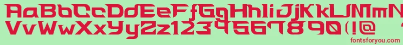 Leaf0 Font – Red Fonts on Green Background