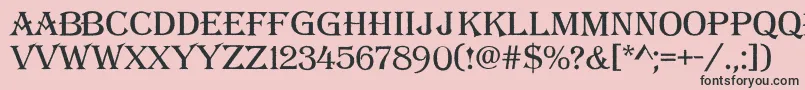 AAlgeriusrough Font – Black Fonts on Pink Background