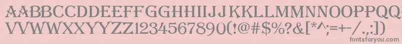 AAlgeriusrough Font – Gray Fonts on Pink Background