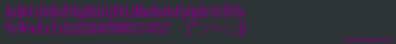 BruskovayaCompPlain105n-Schriftart – Violette Schriften auf schwarzem Hintergrund