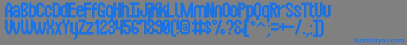 SquarexSt Font – Blue Fonts on Gray Background