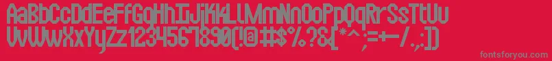 SquarexSt Font – Gray Fonts on Red Background