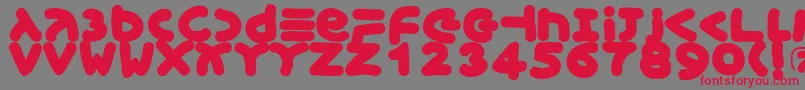 Xmasgingerbread Font – Red Fonts on Gray Background