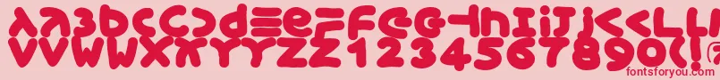 fuente Xmasgingerbread – Fuentes Rojas Sobre Fondo Rosa