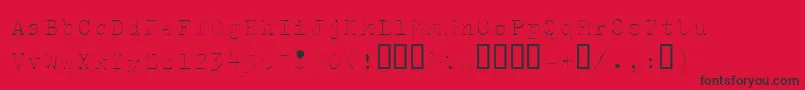 Splendidi Font – Black Fonts on Red Background