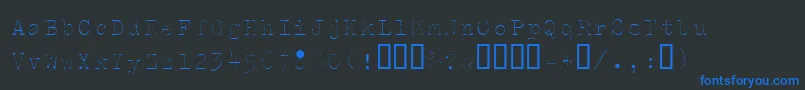 Splendidi Font – Blue Fonts on Black Background