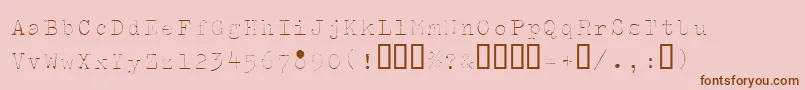 Splendidi Font – Brown Fonts on Pink Background