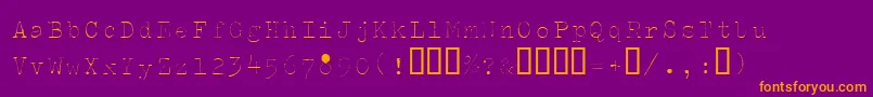 Splendidi Font – Orange Fonts on Purple Background