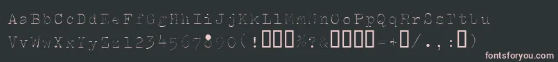 フォントSplendidi – 黒い背景にピンクのフォント