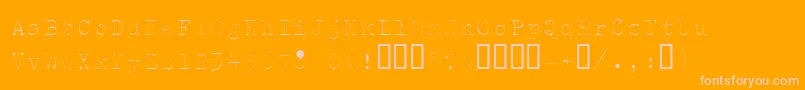 Splendidi Font – Pink Fonts on Orange Background