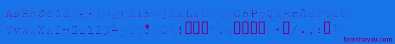 Splendidi Font – Purple Fonts on Blue Background