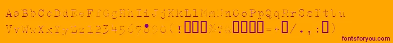 Splendidi Font – Purple Fonts on Orange Background