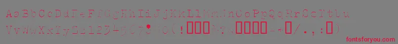 Splendidi Font – Red Fonts on Gray Background