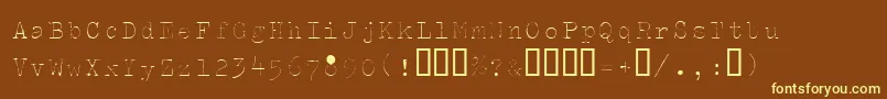 Splendidi Font – Yellow Fonts on Brown Background