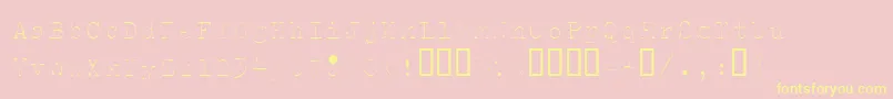 Splendidi Font – Yellow Fonts on Pink Background