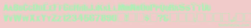 Igloolaser Font – Green Fonts on Pink Background