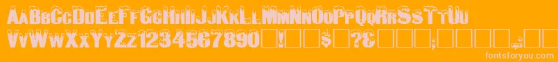 More about Igloolaser Font Igloolaser Font – Pink Fonts on Orange Background